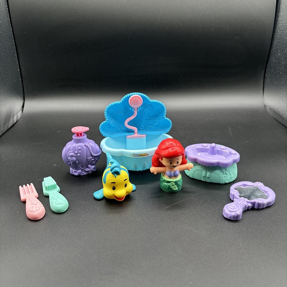 Fisher-Price Little People Little Mermaid Set with Ariel & Flounder